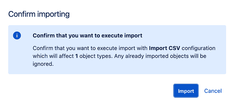 Jira Service Management - Confirm importing